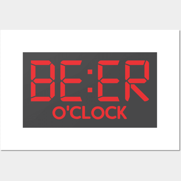 Beer O'Clock Wall Art by ericb